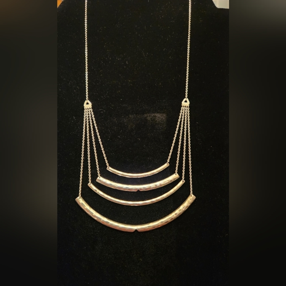 SILPADA DESIGNS RARE Silver Multi-Bar Necklace .925 STERLING SILVER